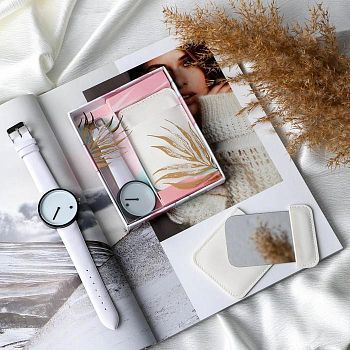 Набор: часы наручные и зеркало «Тебе к лицу»,