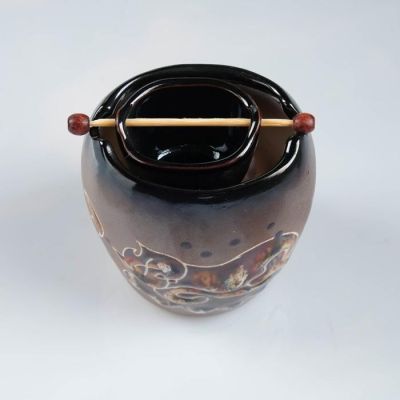 Аромалампа "Котелок" роспись микс