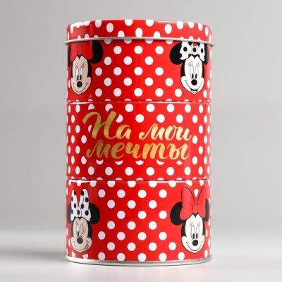 Копилка трехъярусная, Минни Маус 8,5 см х 8,5 см х 14 см