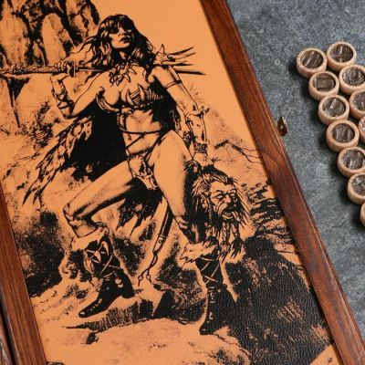 Нарды "Легенда" Амазонка, средние, ясень, 51 х 25 см