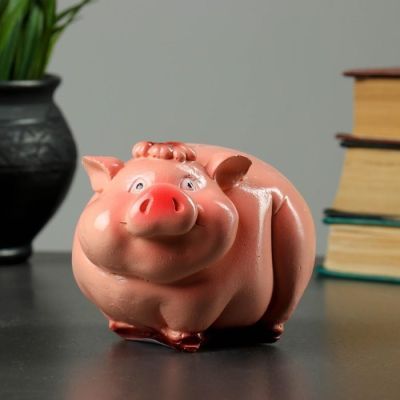 Копилка "Хрюша" малая 13х9х9см