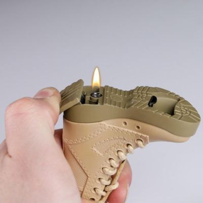 Зажигалка "Ботинок" с открывашкой, газ, пьезо, 7х7х2.5