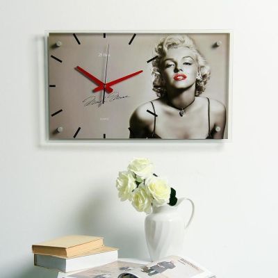 Часы настенные, серия: Люди, "Мэрилин Монро", 60х36  см, микс