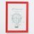 Фоторамка пластик L-1 21х30 см, красный, с небьющимся стеклом Фоторамка пластик L-1 21х30 см, красный, с небьющимся стеклом