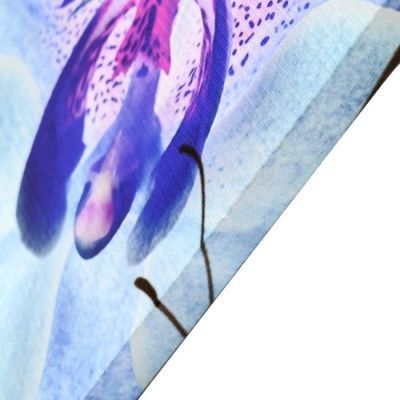 Картина модульная на подрамнике  "Голубые цветы" 3- 34*34см, 2-20*70 см; 145х70