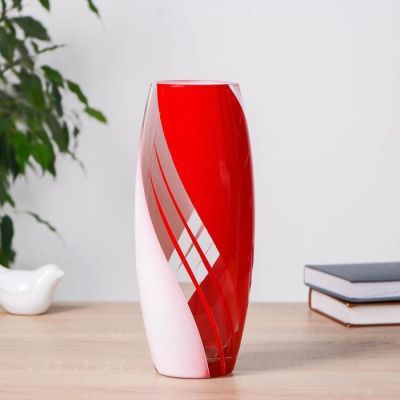 Ваза "Симона" рубин h-26х11см d-7.5см