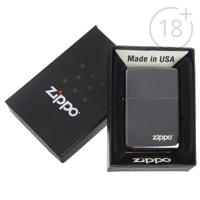 Зажигалка ZIPPO 24756ZL Classic с покрытием Ebony