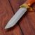Сувенирный нож, рукоять под дерево с головой лося, ножны расписные, 6х32 см