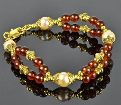 Браслет Янтарь "Осеннее Солнце" арт.Б261