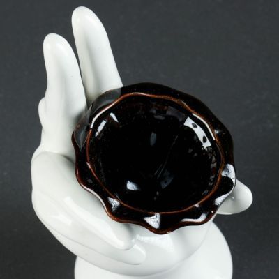 Подставка под мелочи и кольца "Рука"  белая, 10х8х17см