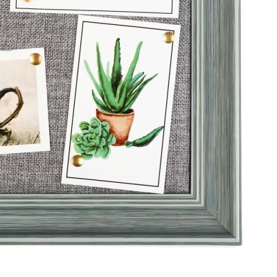 Фоторамка пластик на 5 фото 8х8; 10х10; 9х13 см "Текстура серая" 30х40 см