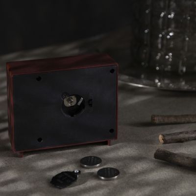 Светодиодная фигура «Телевизор с Дедом Морозом» 10 × 8 × 4 см, пластик, батарейки CR2032х2, свечение мульти (RGB)