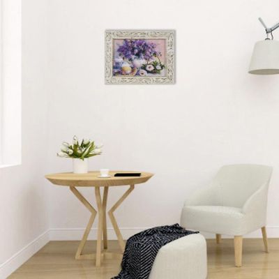 Гобеленовая картина "Сирень" 26*35 см рамка МИКС