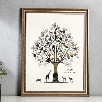 Фоторамка пластик 30х40 см "Классика" шоколад с белой полосой 45х35 см