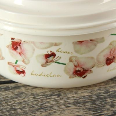 Набор ланч-боксов «Орхид», 5 шт: 17×8,5/15,5×7,5/14×6,5/11×5,5/10×5 см