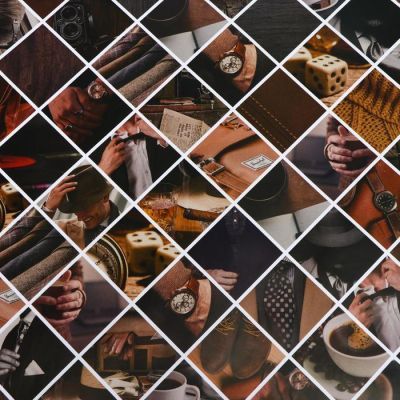 Бумага упаковочная глянцевая "Мужская мода", 0,5 х 0,7 м