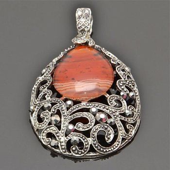 Подвеска Сардоникс "Магдалена" арт. бшНСР-1402