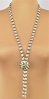 Колье Перламутр, хрусталь "Гербера" арт.П2679