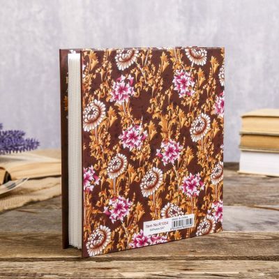 Фотоальбом на 100 фото 13х18 см "Сказочные цветы" золот.обводка, в коробке МИКС 21х19х5,5см