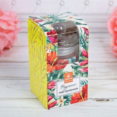 Свеча в банке «Радужного настроения», 11,5 х 5,8 см