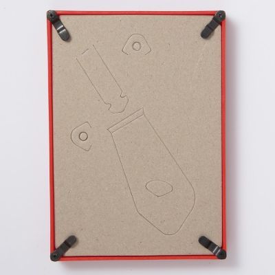 Фоторамка пластик L-3 10х15 см, красный, с небьющимся стеклом