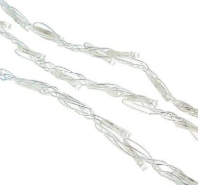 Гирлянда уличная "Дождь" (Ш:2 м, В:1,5 м, нить силикон, бело-синий)