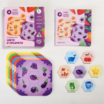 Развивающая игра «Умное лото. Цвета и предметы»