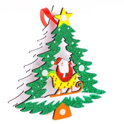 Световой декор на подвеске «Ёлка» 13×14×2 см