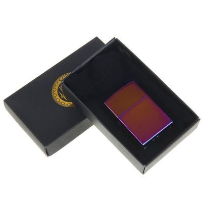 Зажигалка "Ультрафиолет" в подарочной коробке, газ, микс, 5.5х3.4х1.2 см