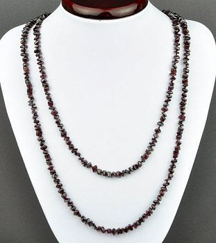 Бусы Гранат "Геометрия" арт.НГР-61(5)-120-1