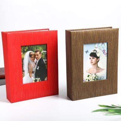 Фотоальбом на 200 фото 10х15 см, рамка 9х13 см "Серебряный дождь" кожзам МИКС 23х17х5,5 см