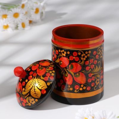 Поставок, d=10, H=18, хохлома