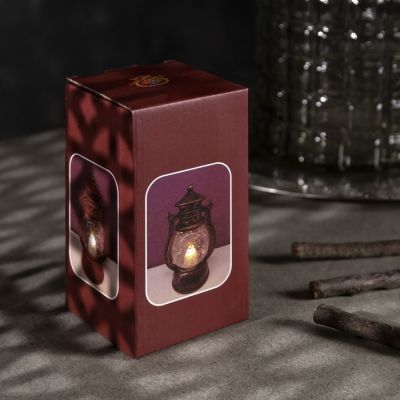 Светодиодная фигура «Красный фонарь» 8 × 12 × 6 см, пластик, батарейки AG13х3, свечение тёплое белое