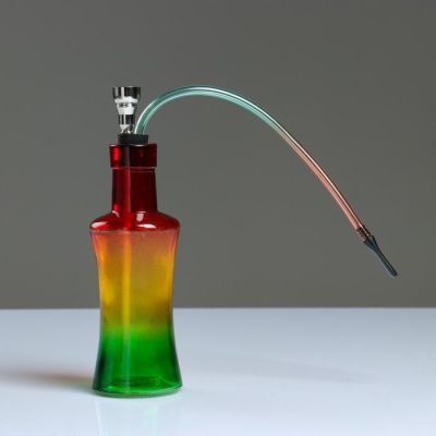 Бонг "Бутылка фигурная", 19 см, разноцветный, микс