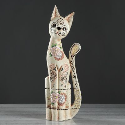 Копилка "Кот Египет", покрытие лак, бежевая, 52 см, микс