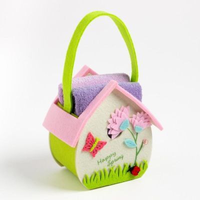 Набор полотенец  в корзинке Этель "Нежность" 30*60см - 2шт, 100%хл, 320 гр/м2