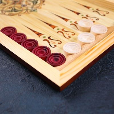 Нарды средние «Орнамент» 50 × 50 см