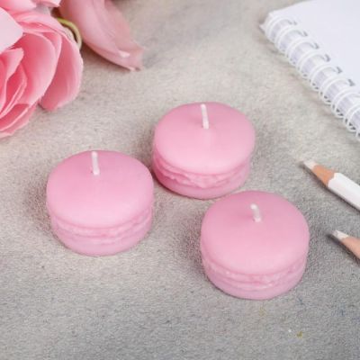 Набор свечей-макарун «Розовый», 11 х 5 см