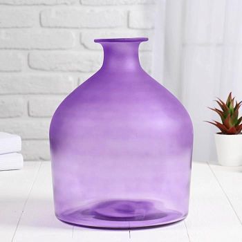 Ваза "Лиловая Радуга" бутыл.декор глянец 34х25 см