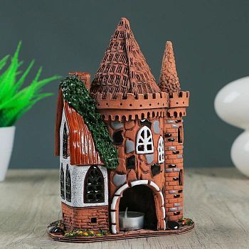 Аромалампа Домик «Озеро», ручная работа  микс 20,5 см