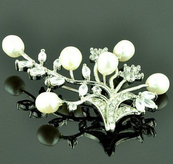Брошь "Веточка" бшНЖМ-473
