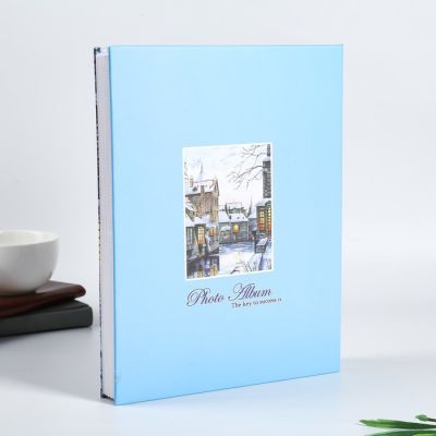 Фотоальбом на 200 фото 13х18 см "Город у воды" золотая обводка в коробке МИКС 29,5х23х5,5 см   47641