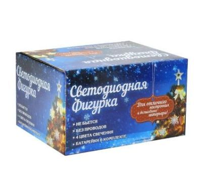 Игрушка светящаяся подвесная каскадом "Месяцы 5х9см" (3 шт)