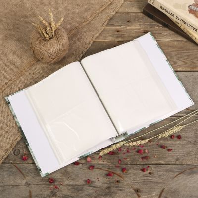 Фотоальбом на 200 фото 10х15 см "Пальмовые листья" в коробке 26х20,5х5 см