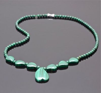 Колье Малахит "Иволга" арт. П3305