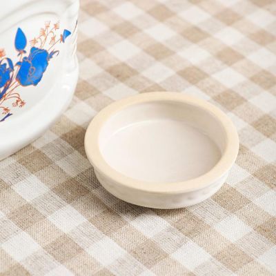 Бочонок для специй "Классика", белая, цветы, 1 л, деколь микс