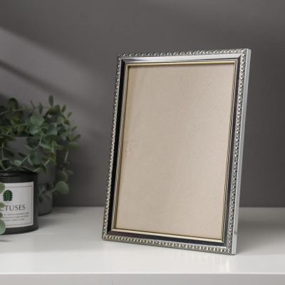 Фоторамка пластик 15х21 см, 900 серебро