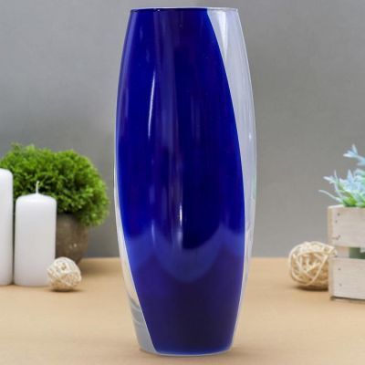 Ваза "Абстракция-кобальт" d-7,5см 10х26см, микс