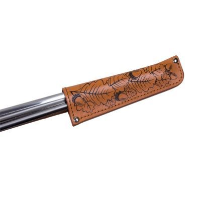 Шампуры 6 шт. в чехле из натуральной кожи «Уголек»