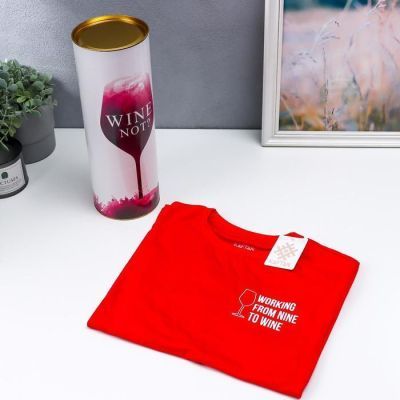 Футболка в банке "WINE" р-р 44-46